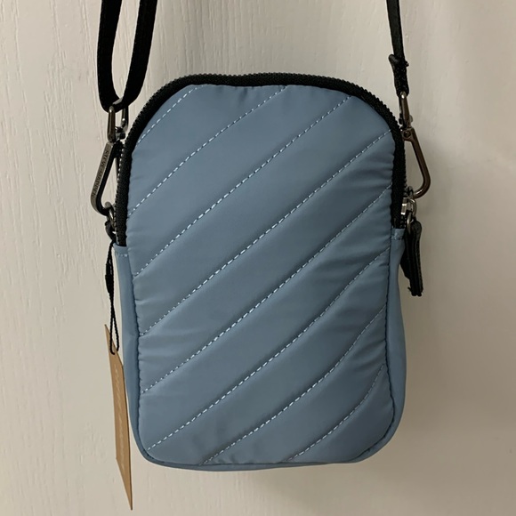 Steve Madden Pastel Blue Quilted Nylon Crossbody Bag - Picture 11 of 17